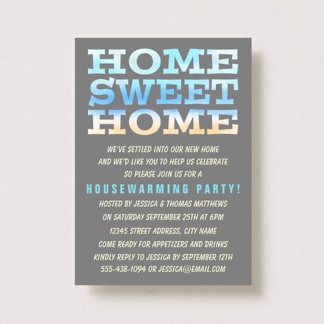 Cute Home Sweet Home Housewarming Invitations (Creator Uploaded)