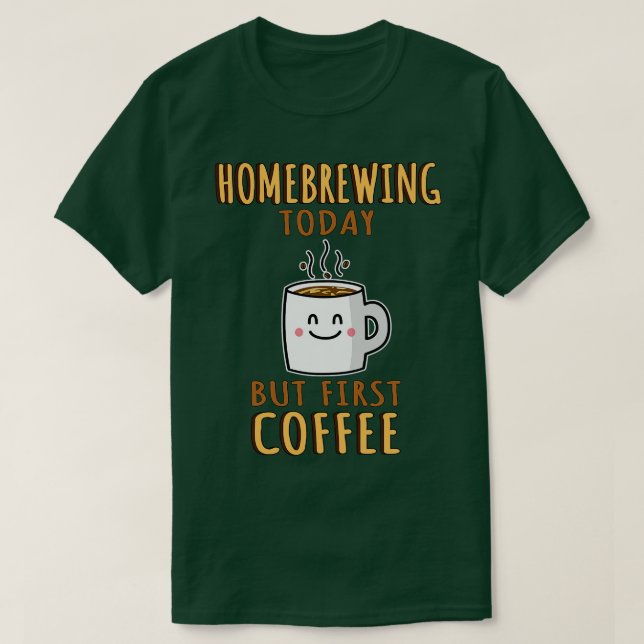 Cute Homebrewing T-Shirt (Design Front)
