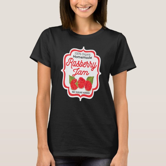 Cute Homemade Raspberry Jam Easy Lazy Halloween Co T-Shirt (Front)