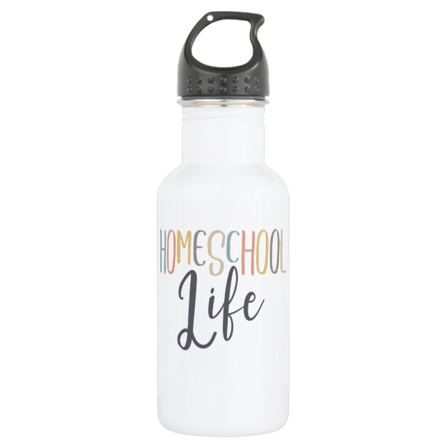 Cute Homeschool Life 532 Ml Water Bottle (Front)