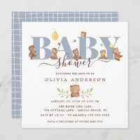 Cute Honey Bear Baby Shower