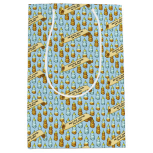 Cute Honey Bear Because You're So Sweet 80s Retro Medium Gift Bag