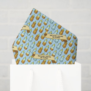 Cute Honey Bear Because You're So Sweet 80s Retro Tissue Paper
