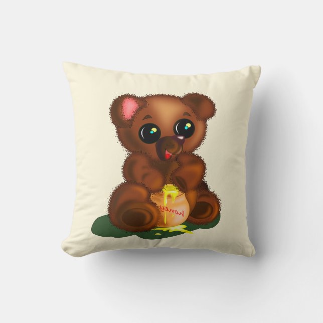 Cute Honey Bear Cushion (Front)