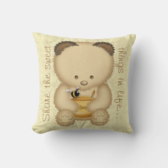 Cute Honey Bear Cushion (Front)