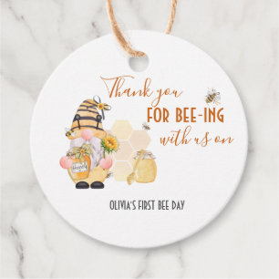 Cute honey bee comb yellow bees flowers favour tags