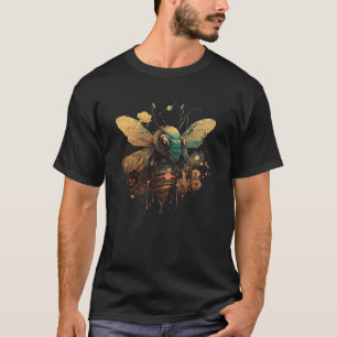 Cute Honey Bee Floral nature who gardens Beekeepe T-Shirt