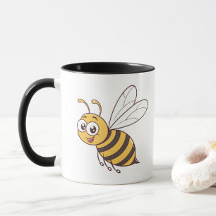 Cute Honey bee flying Mug