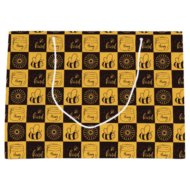 Cute Honeybee  Large Gift Bag (Front)