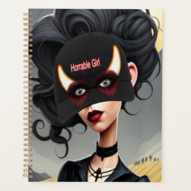 Cute Horrible girl  Planner (Front)