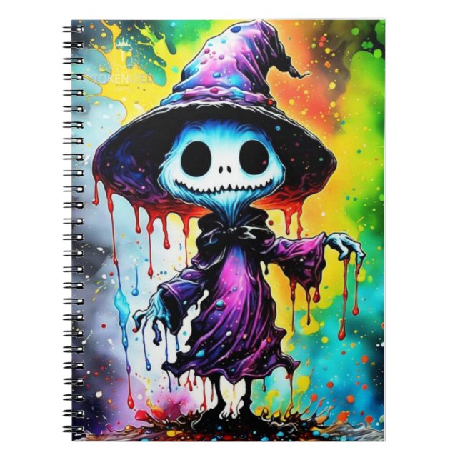 Cute Horror Boy Spiral Notebook – Valentine  (Front)