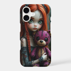 Cute Horror Girl with Honey iPhone 17 Case