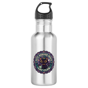 Cute Horror Movie Cat Cute Cat T-Shirt Design - Cu 532 Ml Water Bottle