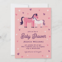 Cute Horse and Foal Invitation