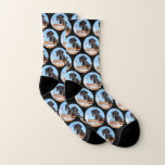 Cute Horse Black Photo Socks<br><div class="desc">Dog Photo Socks: A Pawsitively Perfect Gift Overview Introducing our adorable Dog Photo Socks—the ultimate novelty gift for any dog lover! These modern, stylish socks are perfect for dog moms and dog dads who want to showcase their furry family members in a fun and fashionable way. Features Custom Photo Design:...</div>