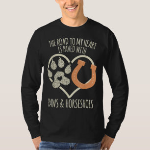 Cute Horse & Dog Lover Meme Quote T-Shirt