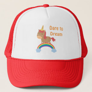 Cute Horse Dreams to be Unicorn Humour Trucker Hat
