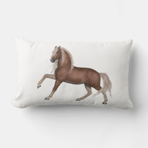 Cute Horse Gift Equestrian Pony Stallion Western Lumbar Cushion