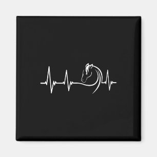 Cute Horse Heartbeat Magnet