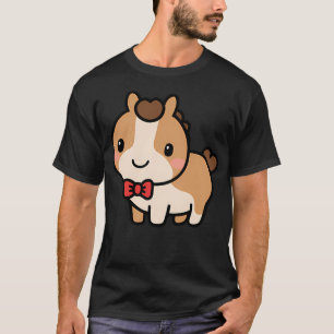 Cute Horse Kawaii Bow Tie Zoo Day Trip Boys Girls T-Shirt