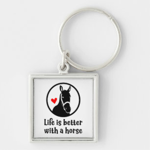 Cute Horse Lover Farm Western Cowgirl Pony Rodeo Key Ring