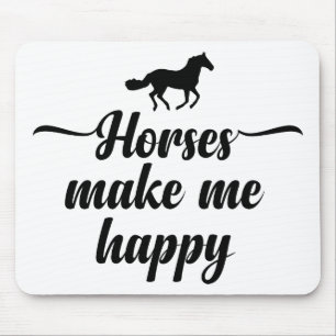 Cute Horse Lover Quote Equestrian Horses Pony Mouse Pad