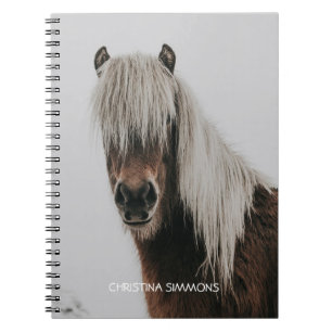 Cute Horse Personalised Notebook