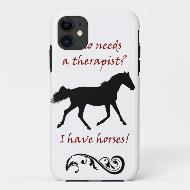 Cute Horse Therapist iPhone 5 Case-Mate Case (Back)