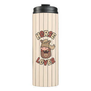 Cute horse thermal tumbler