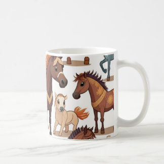 Cute Horses Coffee Mug