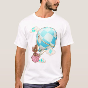 Cute Hot Air Balloon Dog Lover Women s Graphic T S T-Shirt