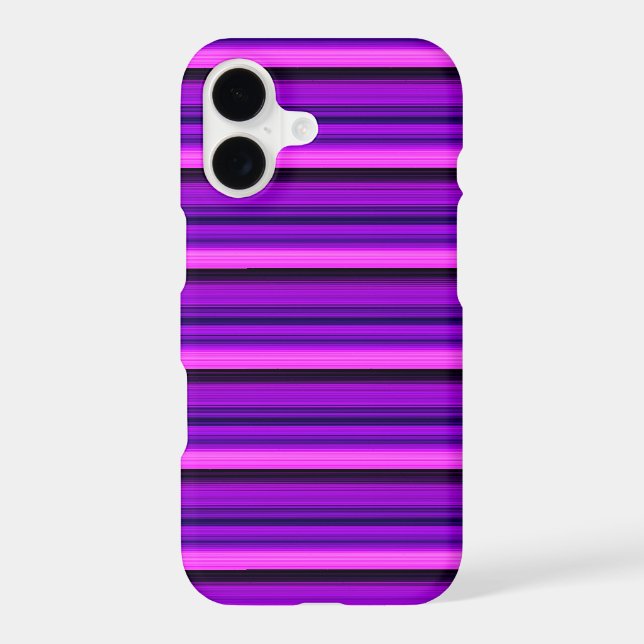 Cute hot black purple stripes (Back)