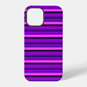 Cute hot black purple stripes iPhone 12 pro case