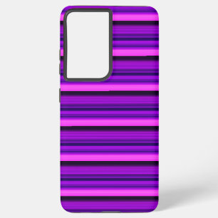 Cute hot black purple stripes samsung galaxy case