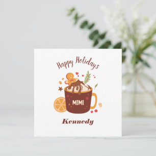 Cute Hot Chocolate with Gingerbread