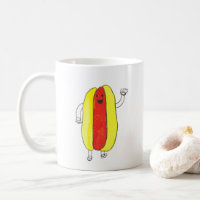 Cute Hot Dog Kawaii Yellow Red Food