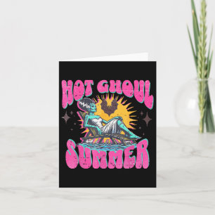 Cute Hot Ghoul Summer Funny Horror Summer Beach Ha Card