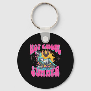 Cute Hot Ghoul Summer Funny Horror Summer Beach Ha Key Ring