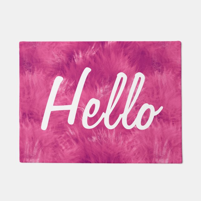 Cute Hot Pink | Hello Doormat (Front)
