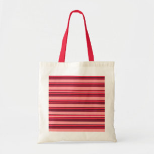 Cute hot pink stripes tote bag