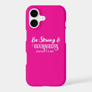 Cute Hot Pink Strong and Courageous Simple