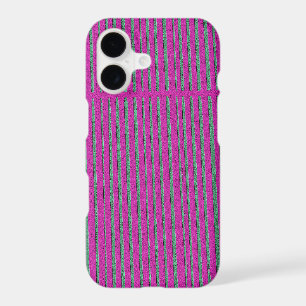 Cute Hot Pink Unique Modern Stripe Pattern