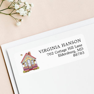 Cute House Return Address  Label