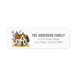 Cute House Return Address Labels