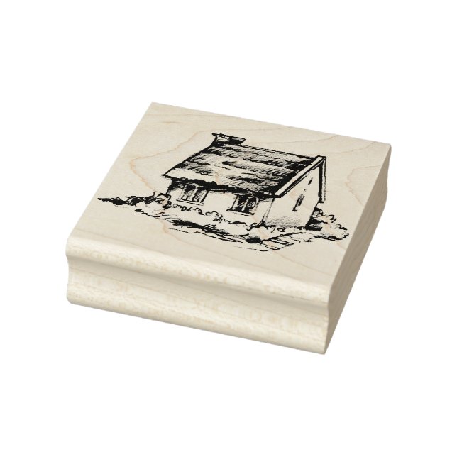 Cute House Rubber Stamp (Stamp)