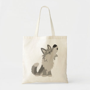 Cute Howling Cartoon Wolf Bag