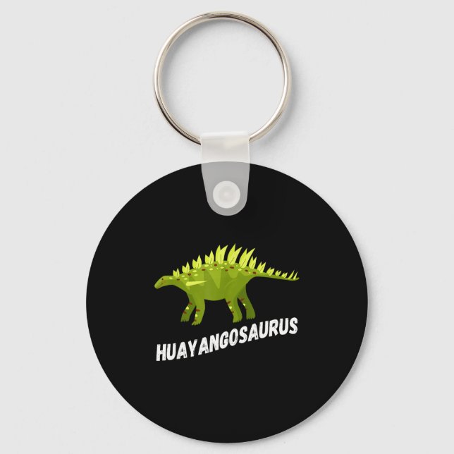 Cute Huayangosaurus Dinosaur Design  Key Ring (Front)