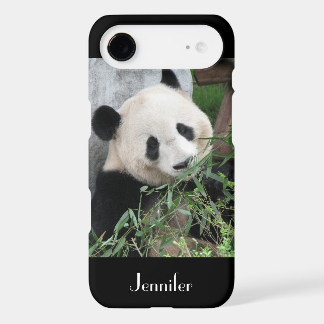 Cute Huggable Giant Panda Black, Personalise Name (Back)