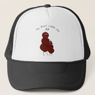 Cute Hugging Aunt and Niece Ant Cartoon Loves Me Trucker Hat