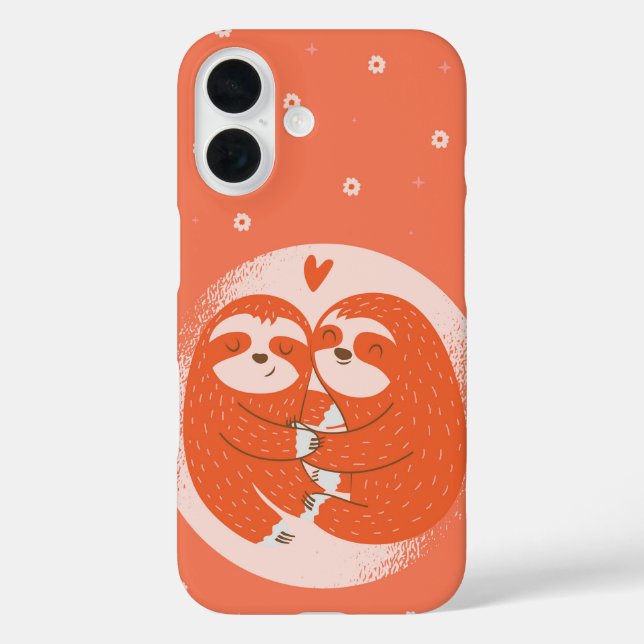 Cute Hugging Sloths Case-Mate iPhone Case (Back)